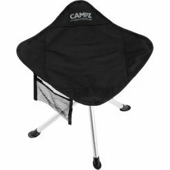 CAMPZ Aluminium 4 Legs Folding Stool black/grey -Camp Chairs Sales Store campz 4 legs stool aluminium black gold 3
