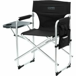 CAMPZ Aluminium Director's Chair black/grey