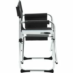 CAMPZ Aluminium Director's Chair black/grey -Camp Chairs Sales Store campz aluminium directors chair black grey 3