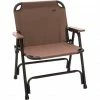 CAMPZ Aluminium Folding Chair Single brown/black -Camp Chairs Sales Store campz aluminium folding chair single brown 1