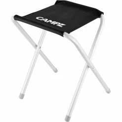 CAMPZ Aluminium Folding Stool black/grey