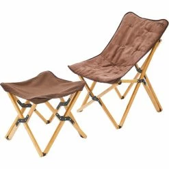 CAMPZ Bamboo Folding Chair Set with Cover and Footrest brown/brown 9 CAMPZ Bamboo Folding Chair Set with Cover and Footrest brown/brown -Camp Chairs Sales Store campz bamboo folding chair set with cover and footrest brown brown 2