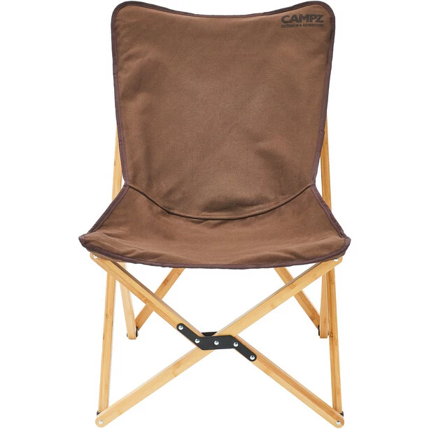 CAMPZ Bamboo Folding Chair Set with Cover and Footrest brown/brown 6 CAMPZ Bamboo Folding Chair Set with Cover and Footrest brown/brown - Image 4