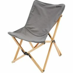 CAMPZ Beech Wood Folding Chair grey/brown