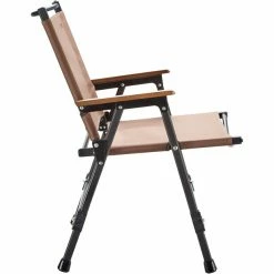 CAMPZ Comfort Aluminium Folding Chair L brown/black -Camp Chairs Sales Store campz comfort aluminium faltstuhl l braun 3