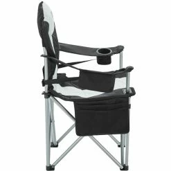 CAMPZ Deluxe Arm Chair black/grey -Camp Chairs Sales Store campz deluxe arm chair schwarz 3