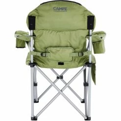 CAMPZ Deluxe Arm Chair olive/grey -Camp Chairs Sales Store campz deluxe faltstuhl olive 4