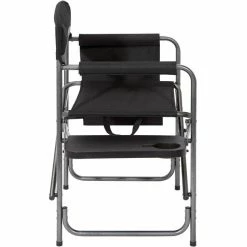 CAMPZ Folding Chair with Side Table black/grey -Camp Chairs Sales Store campz faltstuhl mit seitentisch schwarz grau 3