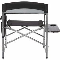 CAMPZ Folding Chair with Side Table black/grey -Camp Chairs Sales Store campz faltstuhl mit seitentisch schwarz grau 4