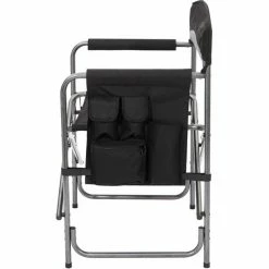 CAMPZ Folding Chair with Side Table black/grey -Camp Chairs Sales Store campz faltstuhl mit seitentisch schwarz grau 5