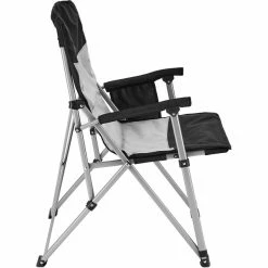 CAMPZ Folding Chair with Steel Armrests black/grey -Camp Chairs Sales Store campz folding chair with steel armrests black grey 3