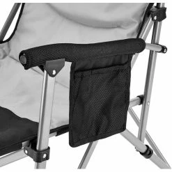 CAMPZ Folding Chair with Steel Armrests black/grey -Camp Chairs Sales Store campz folding chair with steel armrests black grey 6
