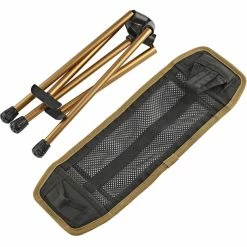 CAMPZ Aluminium Folding Stool Square black/gold -Camp Chairs Sales Store campz folding stool aluminium black gold 4