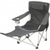 CAMPZ Lounger Folding Chair with Footrest anthracite/grey -Camp Chairs Sales Store campz lounger faltstuhl mit fussablage anthrazit 1