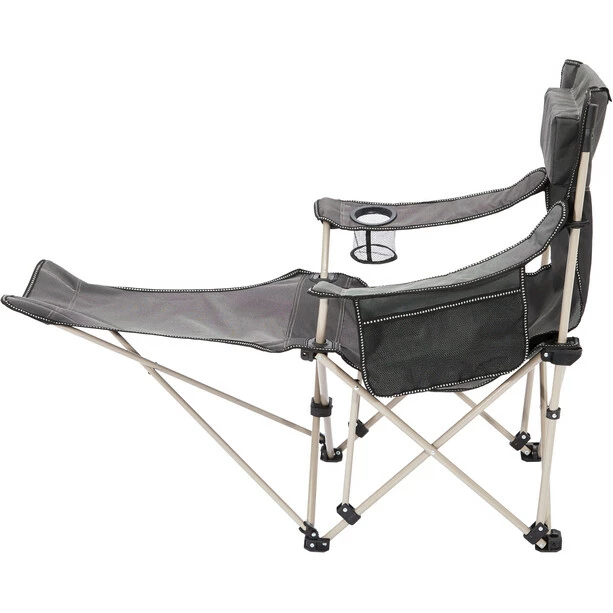 CAMPZ Lounger Folding Chair with Footrest anthracite/grey 7 CAMPZ Lounger Folding Chair with Footrest anthracite/grey - Image 5