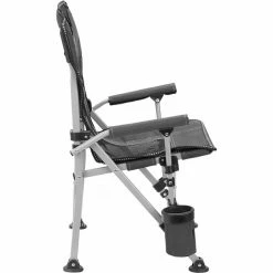 CAMPZ Mesh Folding Chair Kids anthracite/grey -Camp Chairs Sales Store campz mesh faltstuhl kinder anthrazit 3