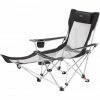 CAMPZ Mesh Lounger Folding Chair with Detachable Footrest black/grey 2 CAMPZ Mesh Lounger Folding Chair with Detachable Footrest black/grey -Camp Chairs Sales Store campz mesh lounger folding chair with detachable footrest black grey 1