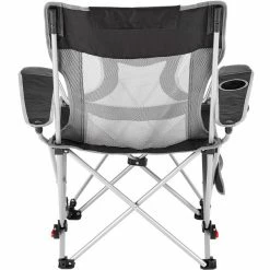 CAMPZ Mesh Lounger Folding Chair with Detachable Footrest black/grey 11 CAMPZ Mesh Lounger Folding Chair with Detachable Footrest black/grey -Camp Chairs Sales Store campz mesh lounger folding chair with detachable footrest black grey 4