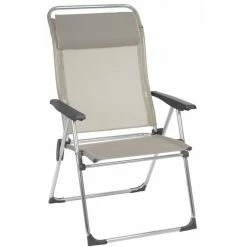 Lafuma Mobilier Alu Cham XL Camping Chair with Cannage Phifertex seigle