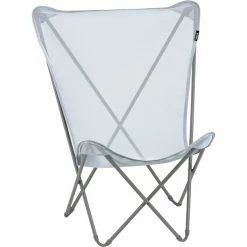 Lafuma Mobilier Maxi Pop Up Folding Chair with Cannage Phifertex ciel