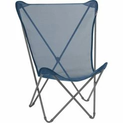Lafuma Mobilier Maxi Pop Up Folding Chair with Cannage Phifertex ocean