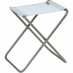 Lafuma Mobilier PH Folding Stool with Cannage Phifertex ciel